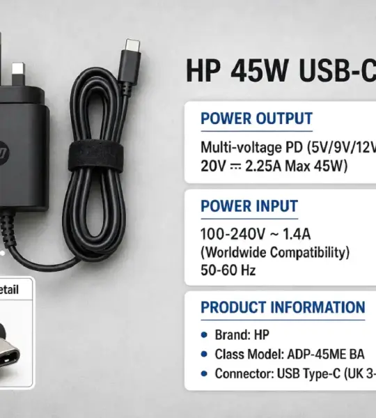 Hp USB Type-C (Universal Interface) UK Standard 3-Pin (Type C)